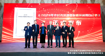展馆发布 | 《2024年中国光伏回收和循环利用白皮书》发布！